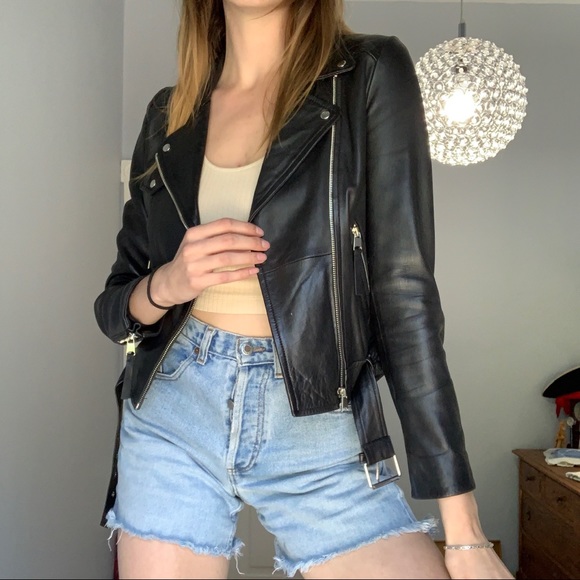 Zara Leather Jacket - Picture 1 of 10
